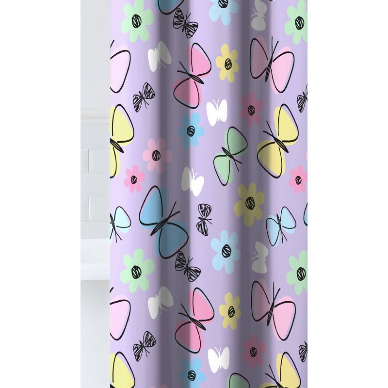 Sweet Butterfly Shower Curtain - Dream Factory