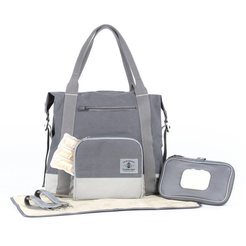 Humble-Bee All Heart Diaper Bag - Pebble