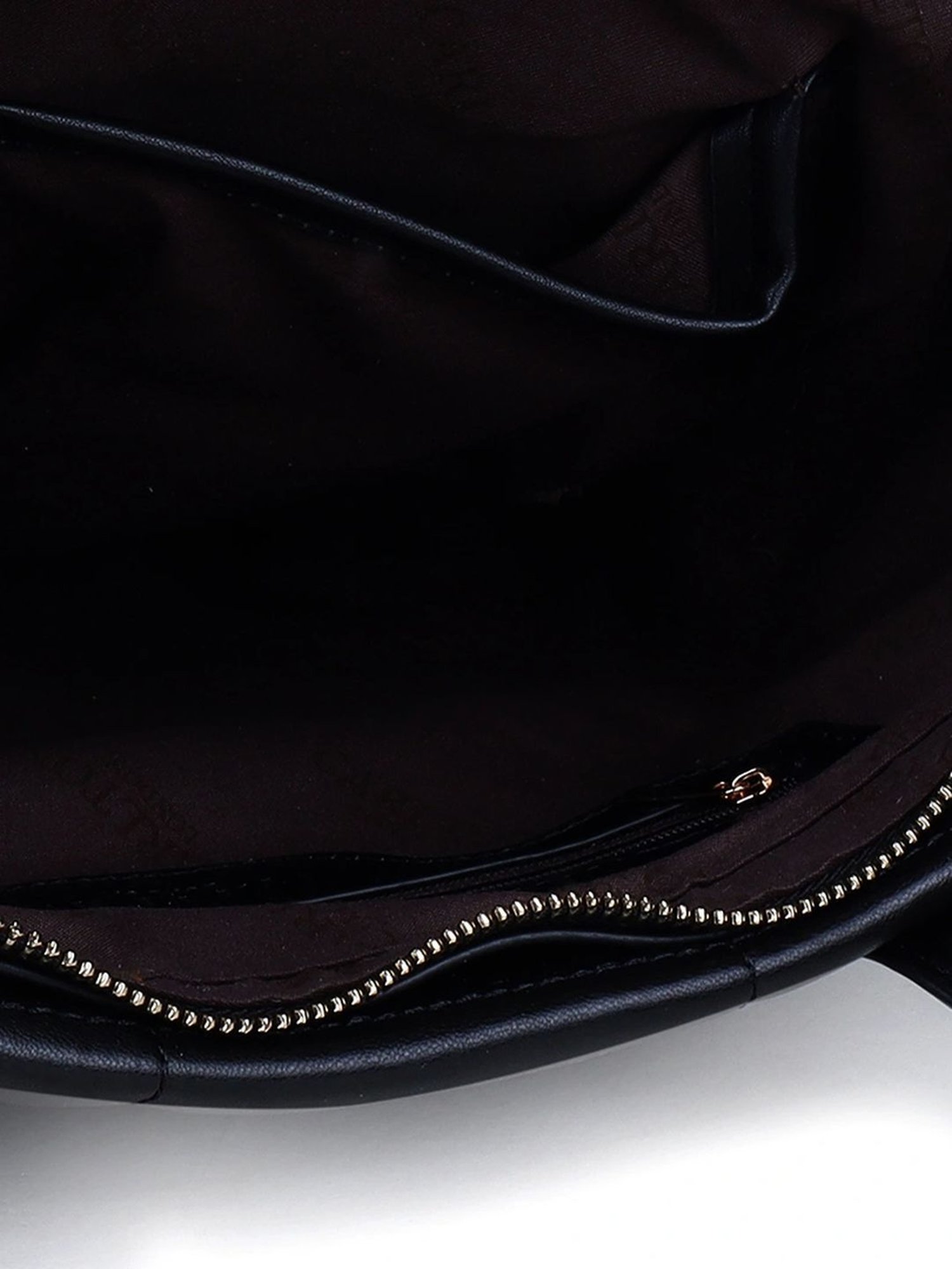 Carlton London Black Textured Large Tote Handbag