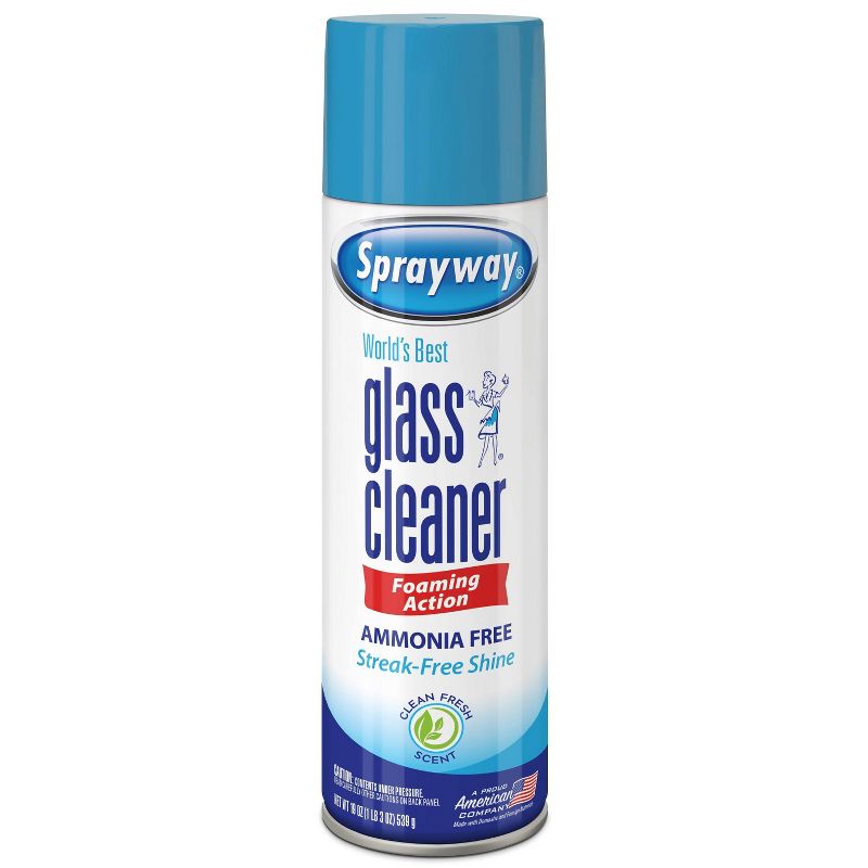 Sprayway Glass Cleaner Ammonia Free Aerosol - 19oz