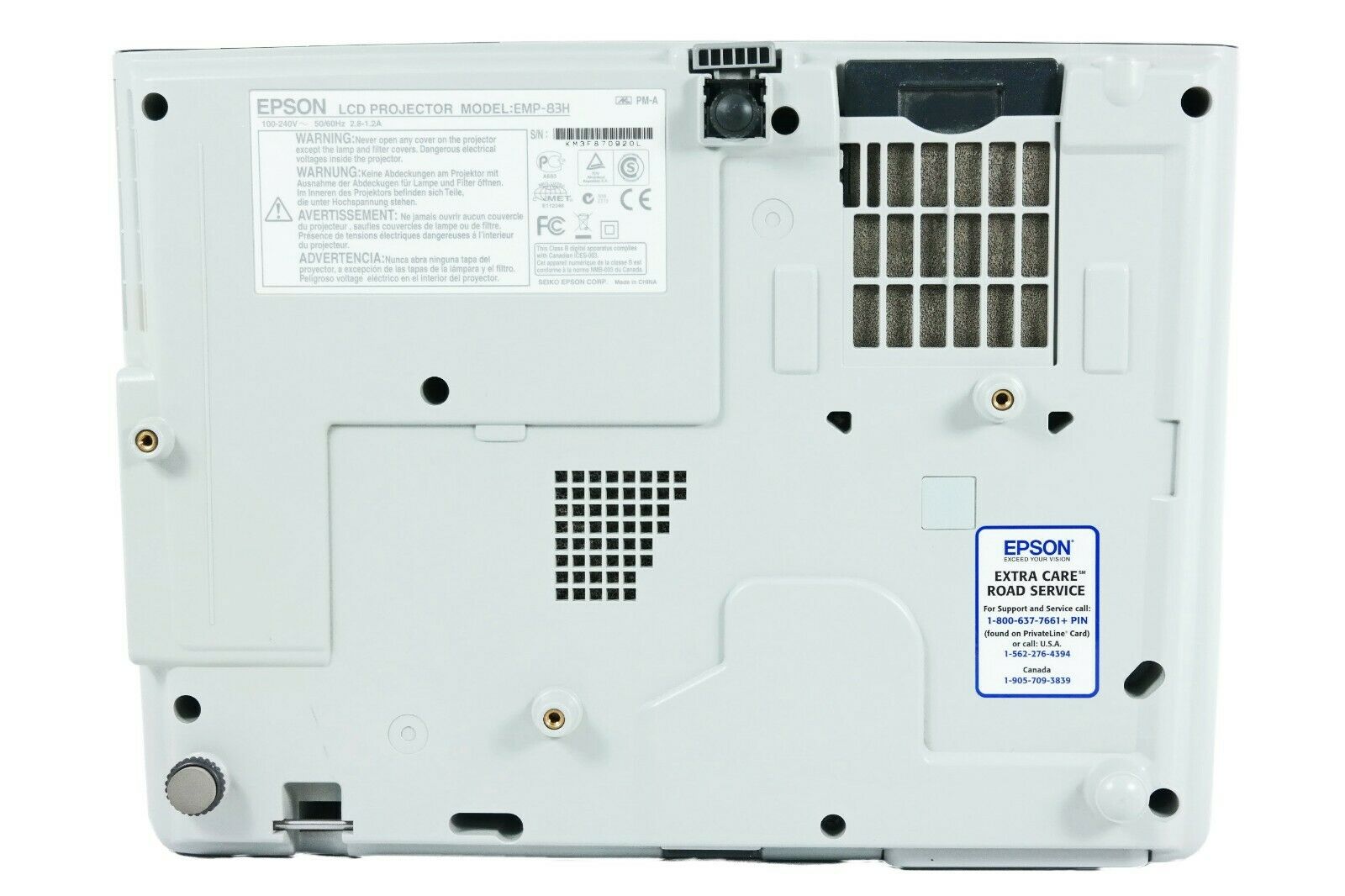 Epson EMP-83H 3LCD Projector 2200 Lumens HD 1080i HDMI-adapter Native Resolution 1024x768 3LCD Professional Gaming Home Movie Theater TeKswamp   Remote Accessories Bundle