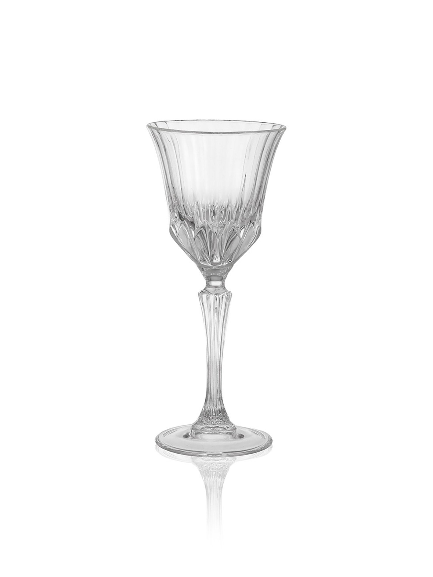 Trovea's Pure Elegance Transparent Glass Wine Glass - Set of 4