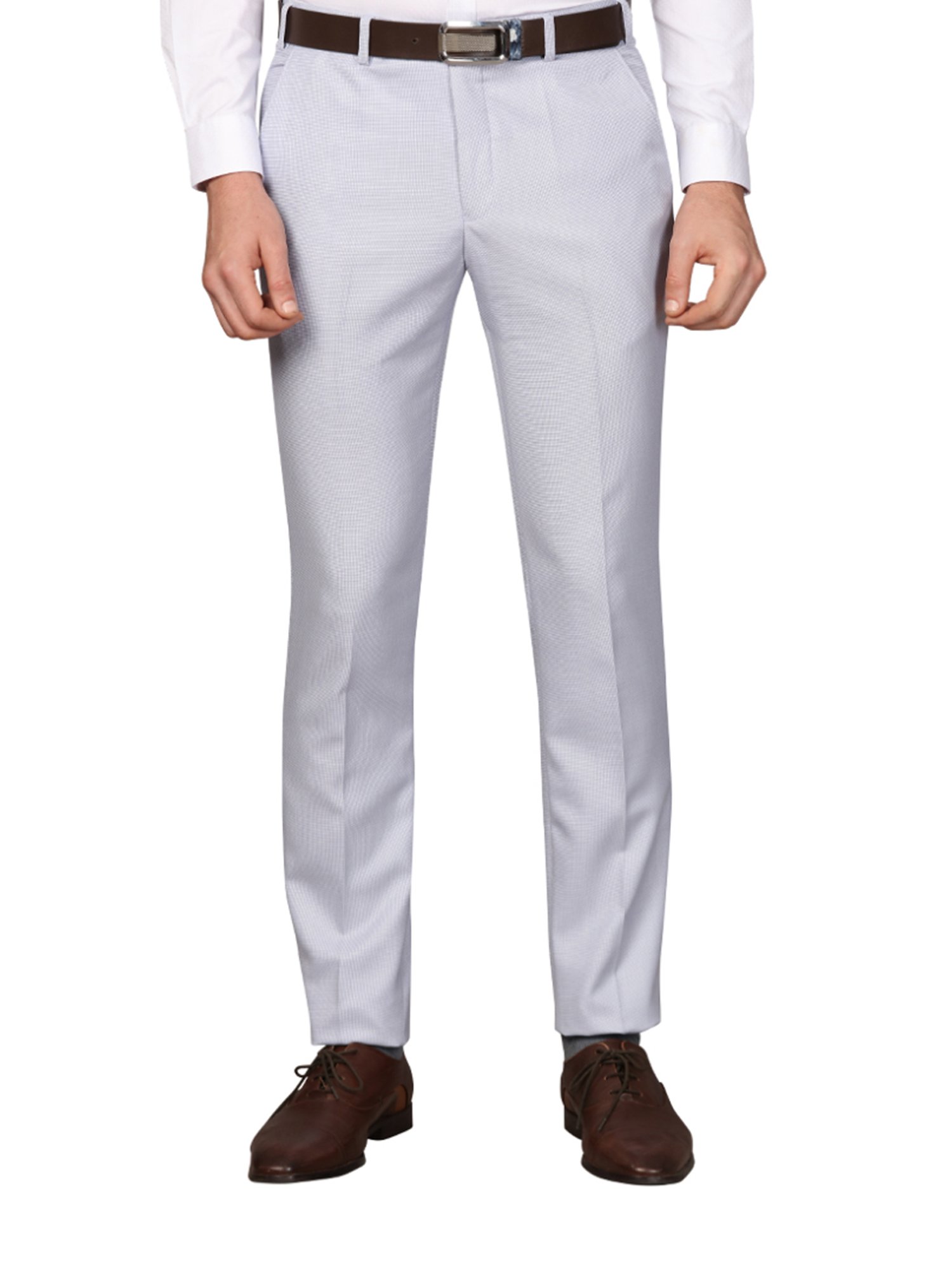 Next Look Grey Super Slim Fit Trousers