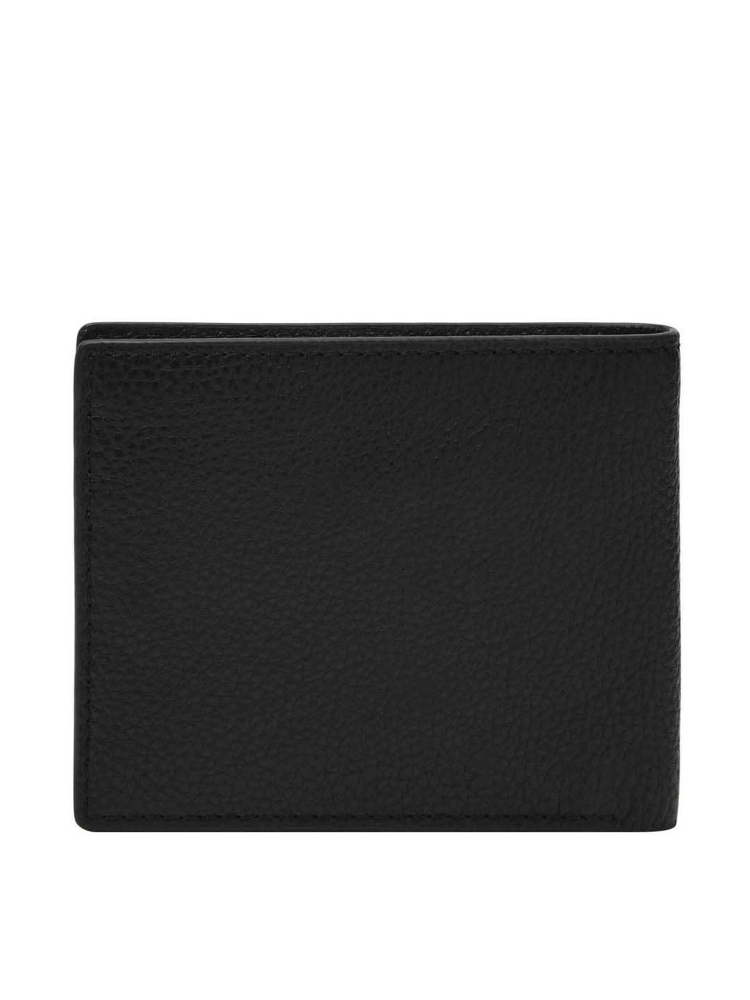 Fossil Anderson Black Leather Bi-Fold Wallet for Men