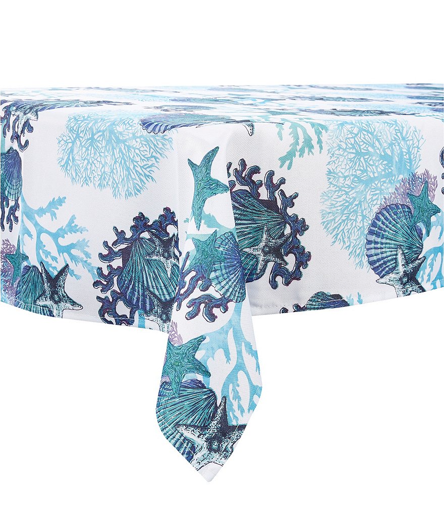 Mud Pie Blue Indigo Printed Chambray Napkins, Set of 4