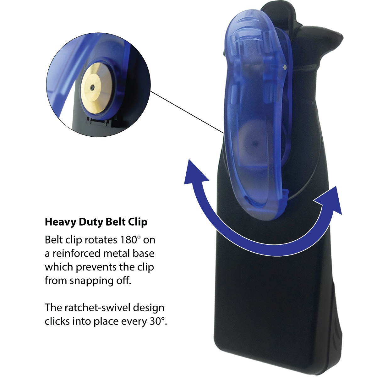 (10 Pack) Plastic Holster w/ Swivel Belt Clip for Cisco 7925: CP-HOLSTER-7925G