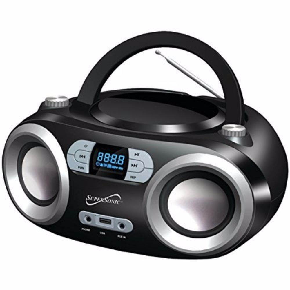 Supersonic SC-509BT BLACK Portable Bluetooth Audio System (Black)