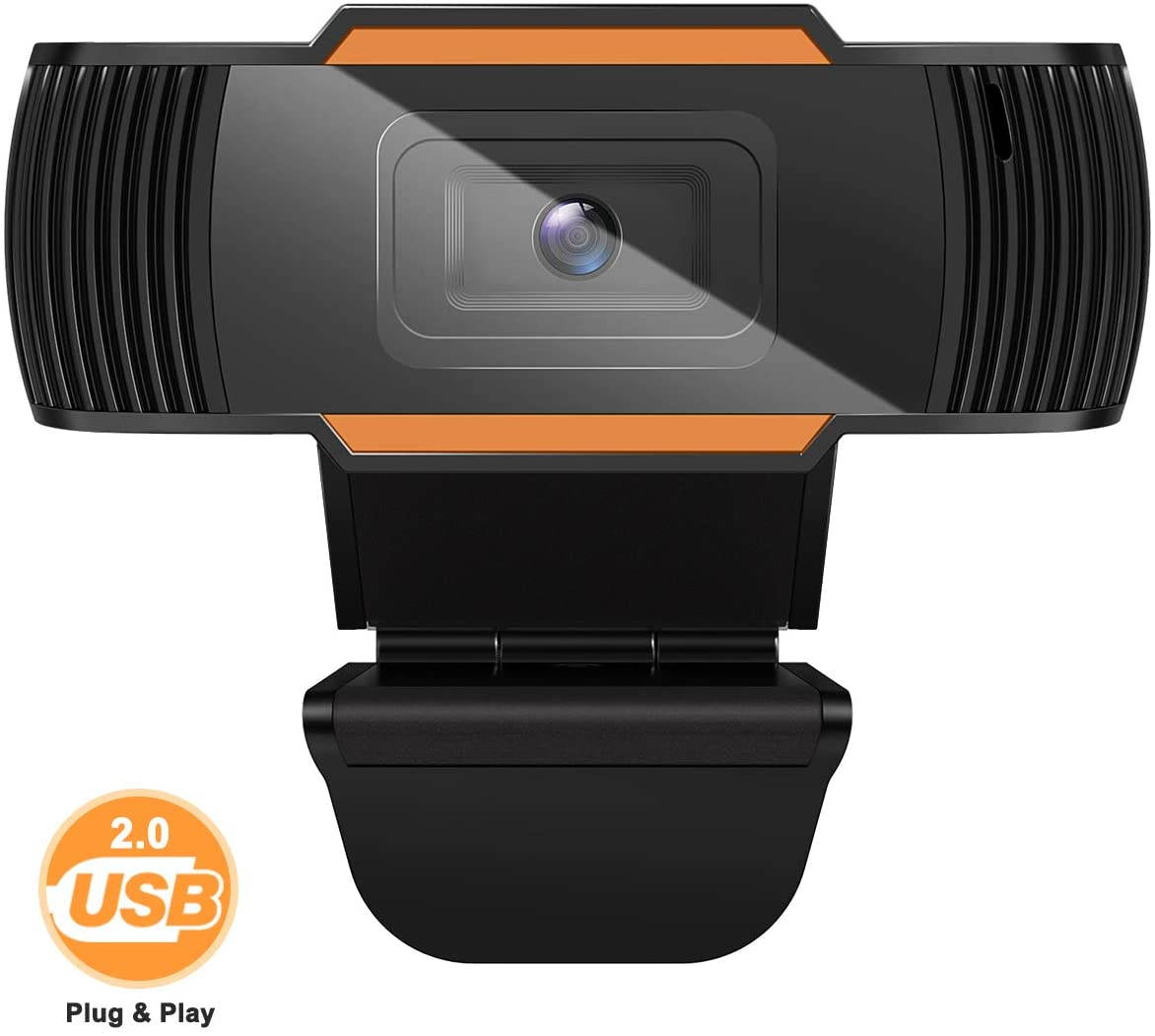 1080P Webcam AutoFocus with Microphone, USB2.0 Computer Camera for Live Streaming Webcam,Wide-Angle 30fps for Laptop, Noise Reduction Desktop, Conferencing, Video Chatting