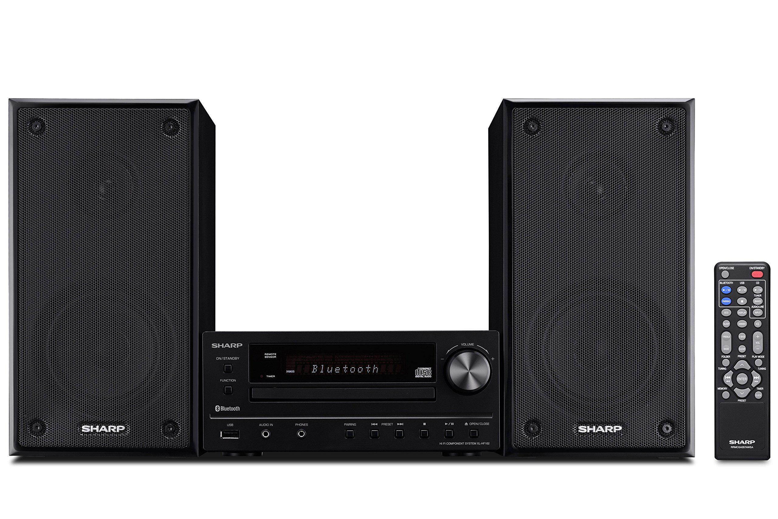 Sharp XLHF102B HI Fi Component MicroSystem with Bluetooth