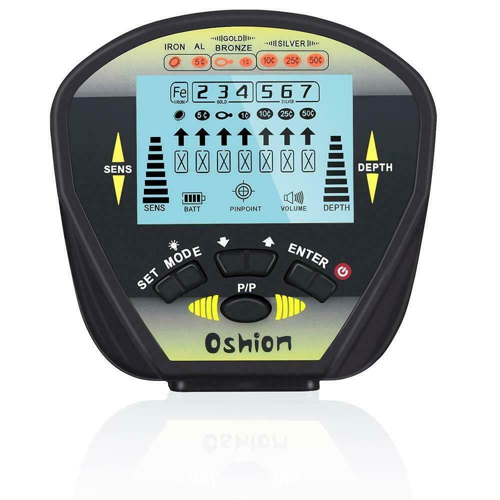 Metal Detector Gold Digger Finder Deep Sensitive Waterproof Hunter w/ Head Lamp