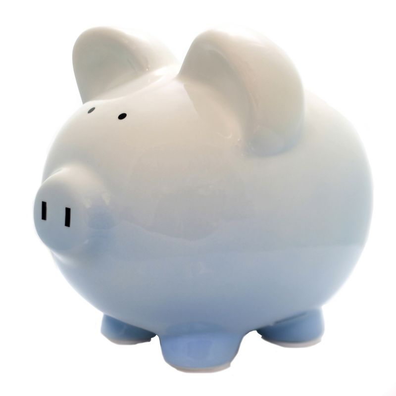 Bank 7.75" Blue Ombre Piggy Bank Money Save  -  Decorative Banks