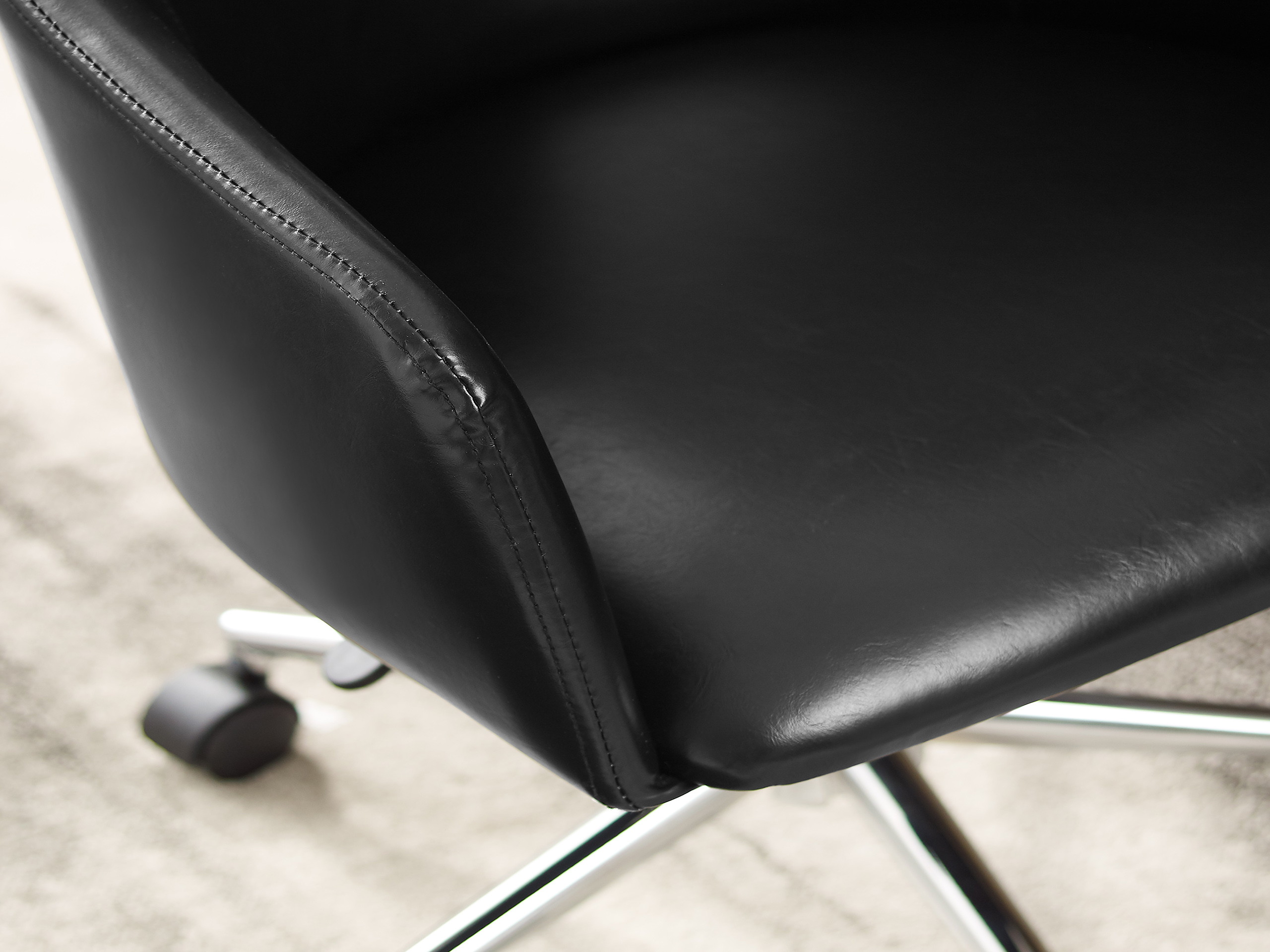 Art Leon Modern Adjustable Height Computer Desk Chair With Swivel Base For Home  Office