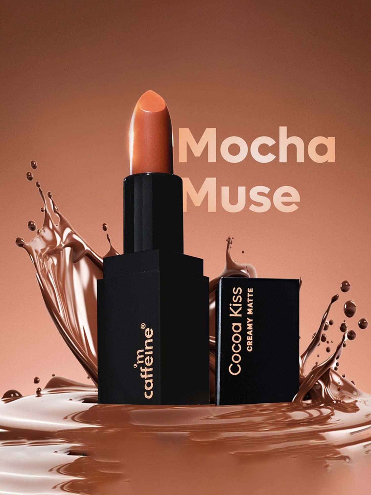 mCaffeine Cocoa Kiss Creamy Matte Lipstick Mocha Muse - 4.2 gm
