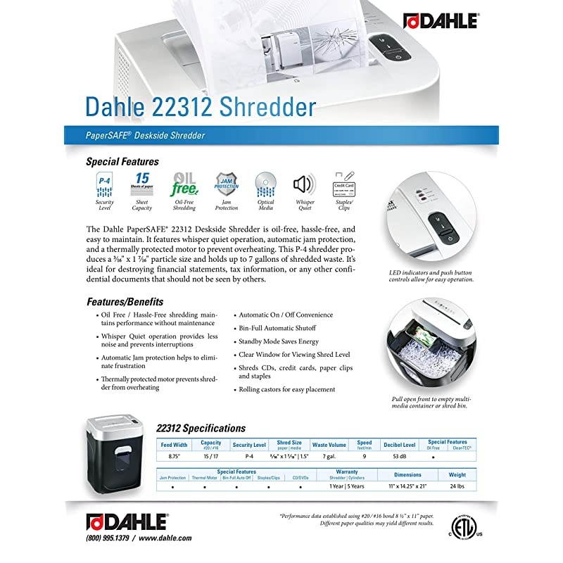 Paper Shredder, Auto Feed, 230 Sheet Capacity, Super Cross-Cut, 1-5 Users, Stack-and-Shred 230X (1757573)