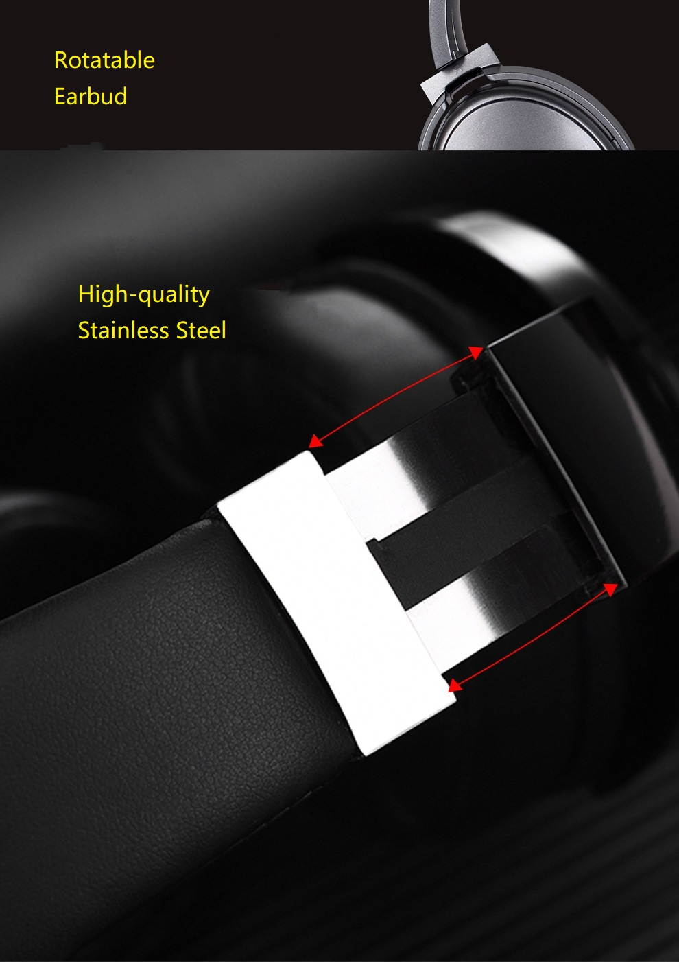 FUGN V4.2 Bluetooth Also With 3.5mm Audio  Headphones, Wireless Headphone Over-ear earphones HiFi Stereo Adjustable Headsets Noise Reduction, Big Capacity Battery -Grey