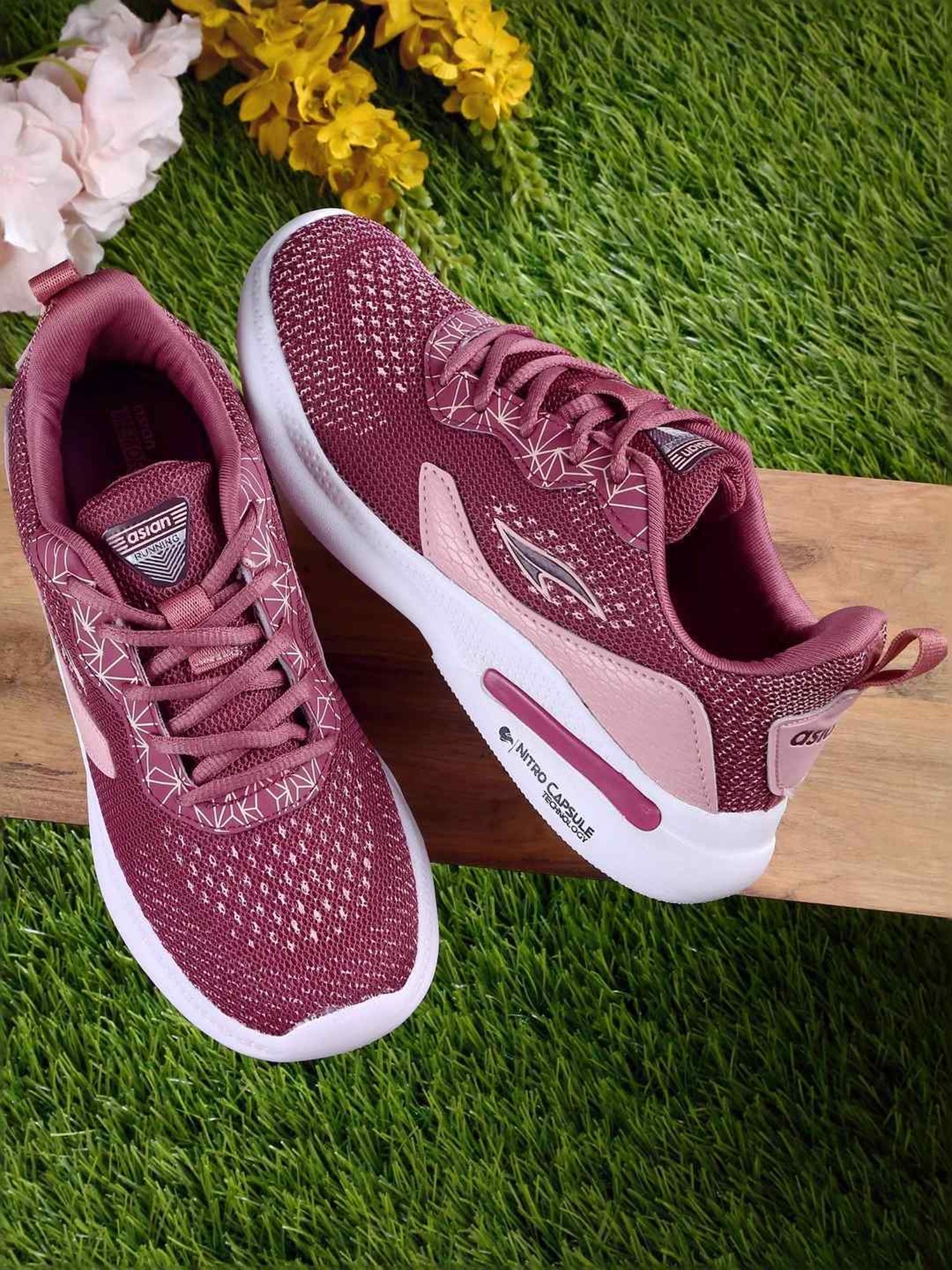 Asian Women's Mauve Running Shoes