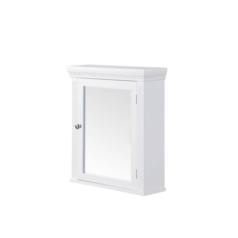 Chestnut Medicine Wall Cabinet White - Elegant Home Fashions