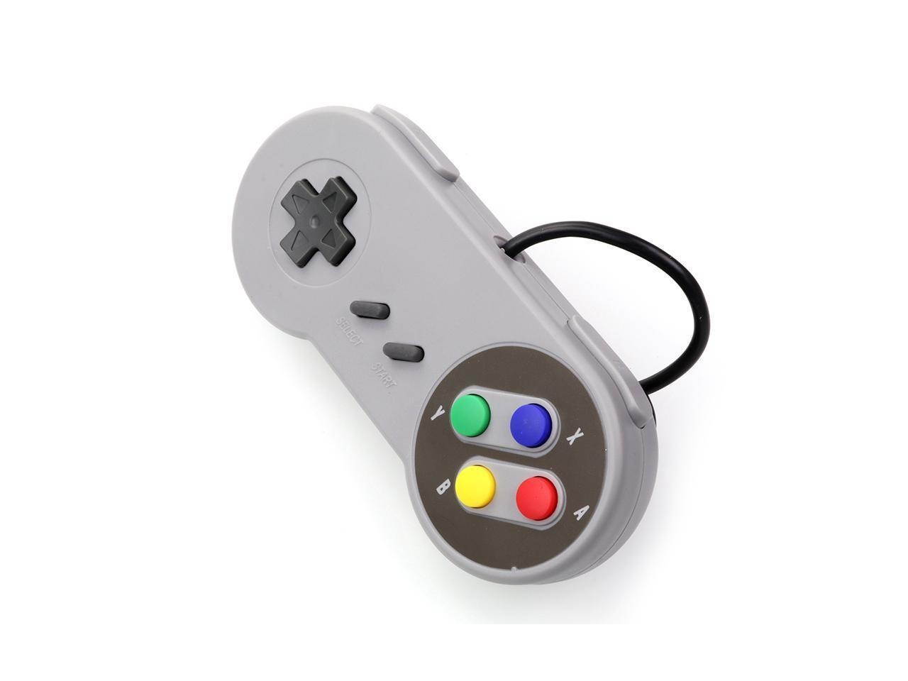 2x SNES USB Retro Super Nintendo Controller 9FT CORD FOR PC/MAC