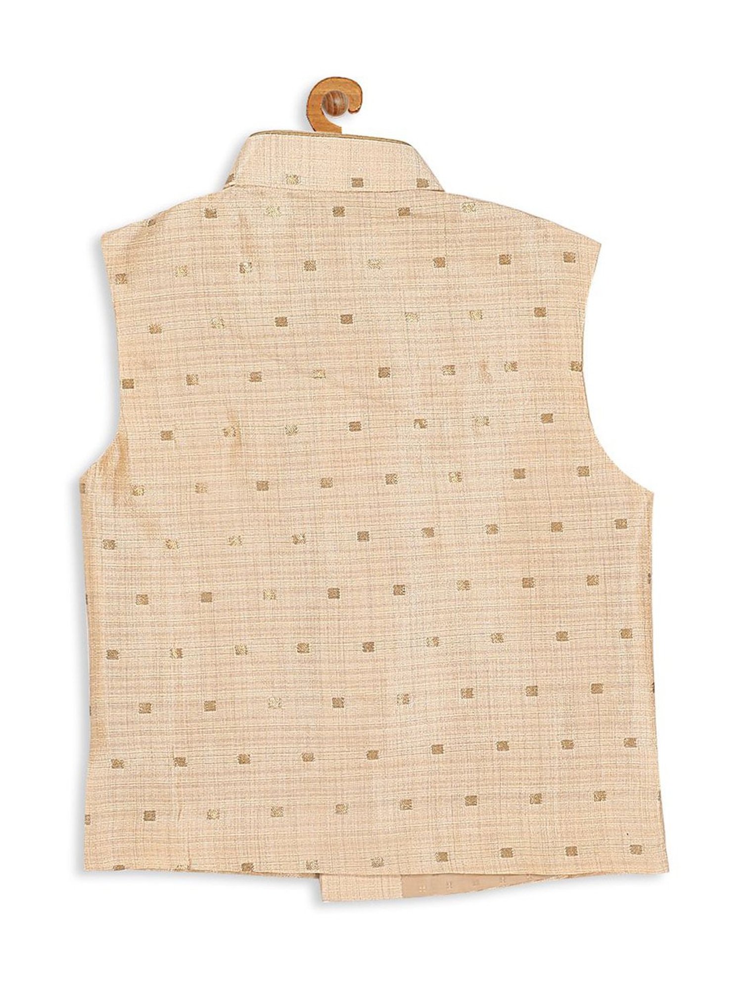 VASTRAMAY SISHU Golden Printed Nehru Jacket