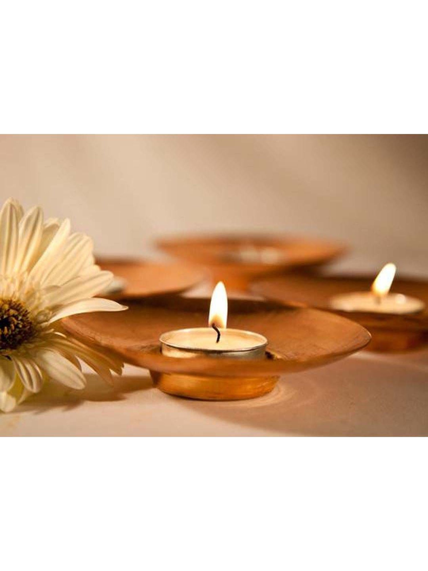 COPPRE Circle of Light Copper Tea Light Holder - Set of 1