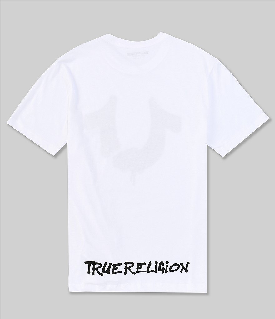 True Religion Buddha Metallic Logo Short-Sleeve Graphic T-Shirt