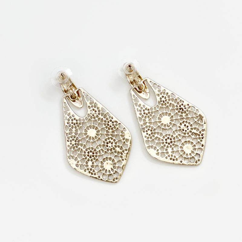 Sanctuary Project Statement Filigree Post Earrings Gold