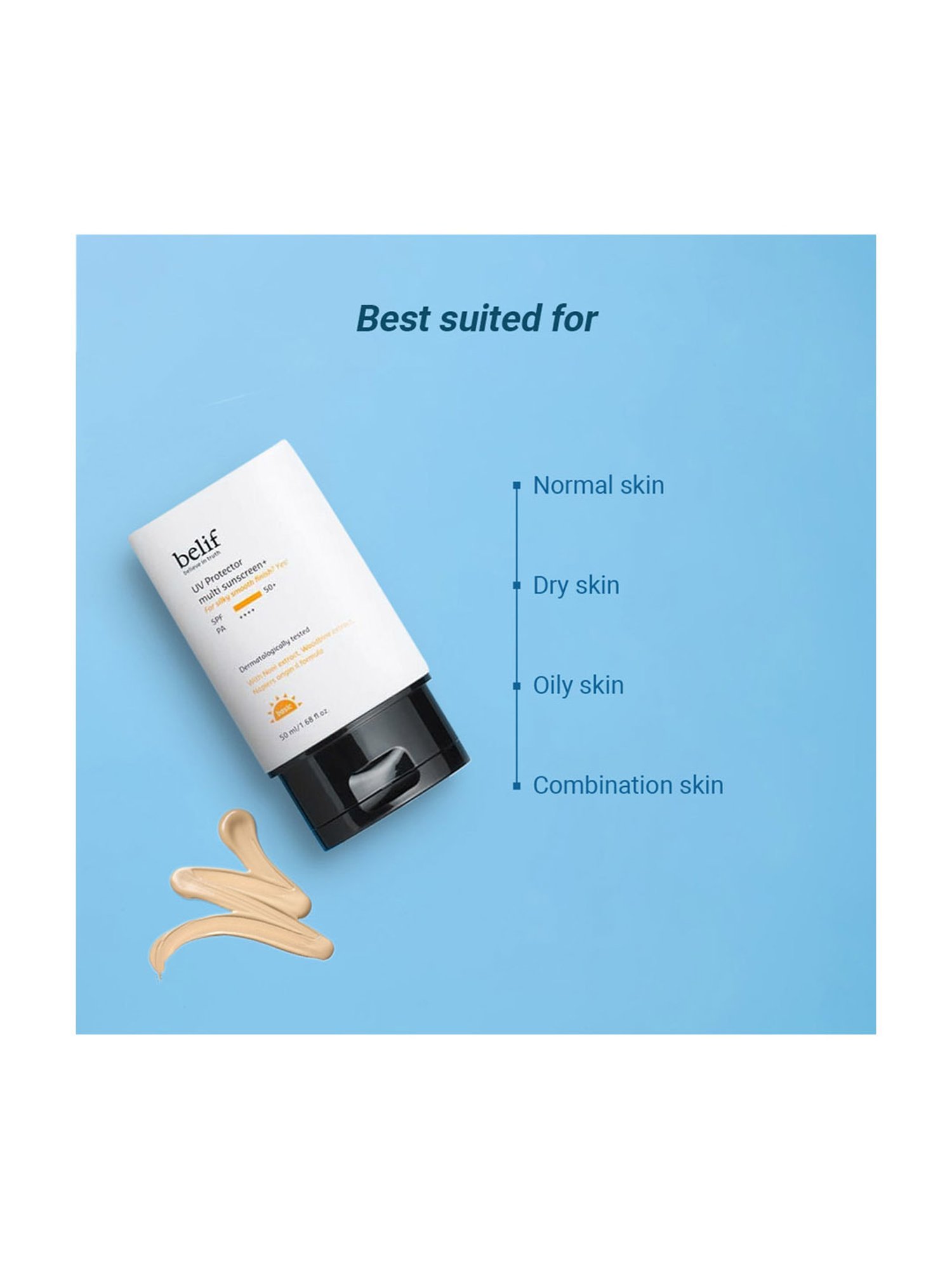 Belif UV Protector Multi Face Sunscreen Spf50+ - 50 ml