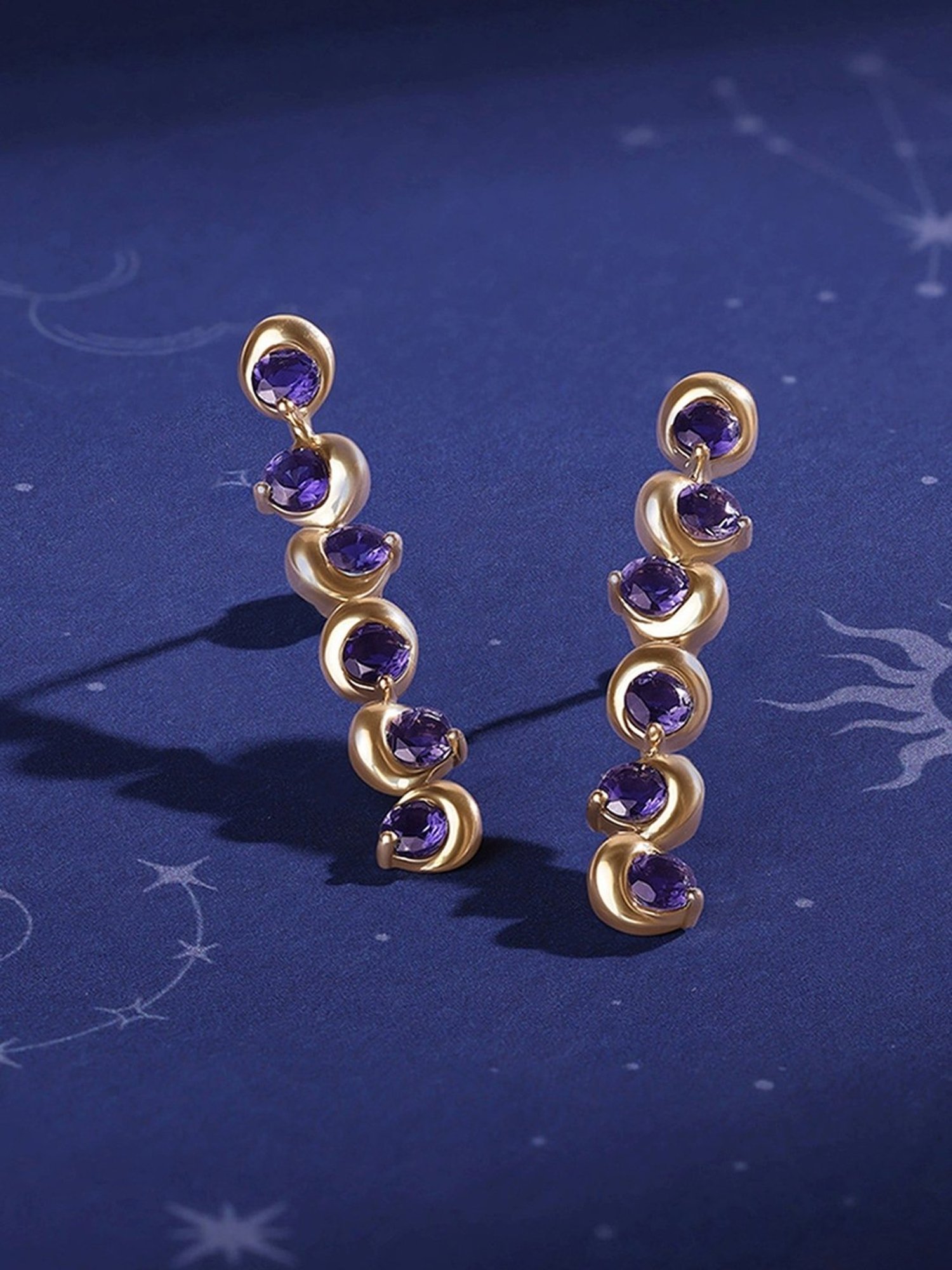 P.C. Chandra Jewellers 14 kt Gold Earrings