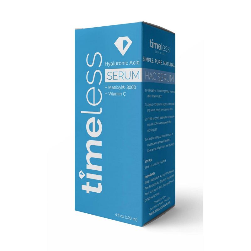 Timeless Skin Care Hyaluronic Acid Vitamin C Serum Refill - 4 fl oz