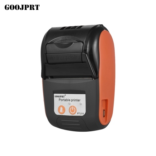 GOOJPRT PT-210 Portable Thermal Printer Handheld 58mm Receipt Printer for Retail Stores Restaurants Factories Logistics