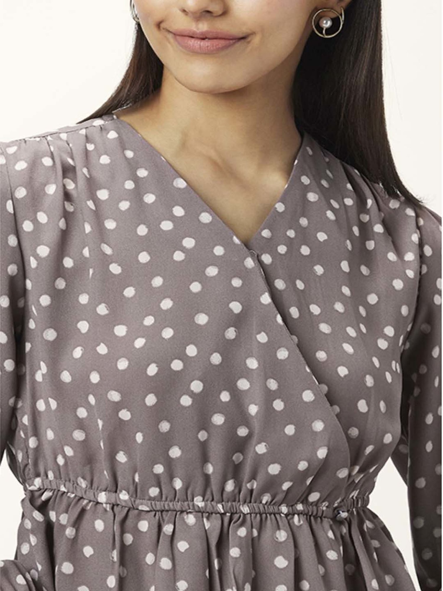 Annabelle by Pantaloons Grey Comfort Fit Top