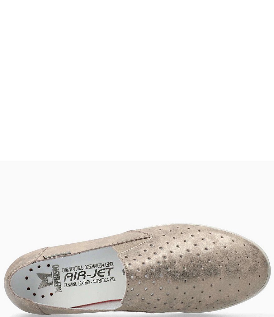 Mephisto Flat Perforated Leather Casual Shoes