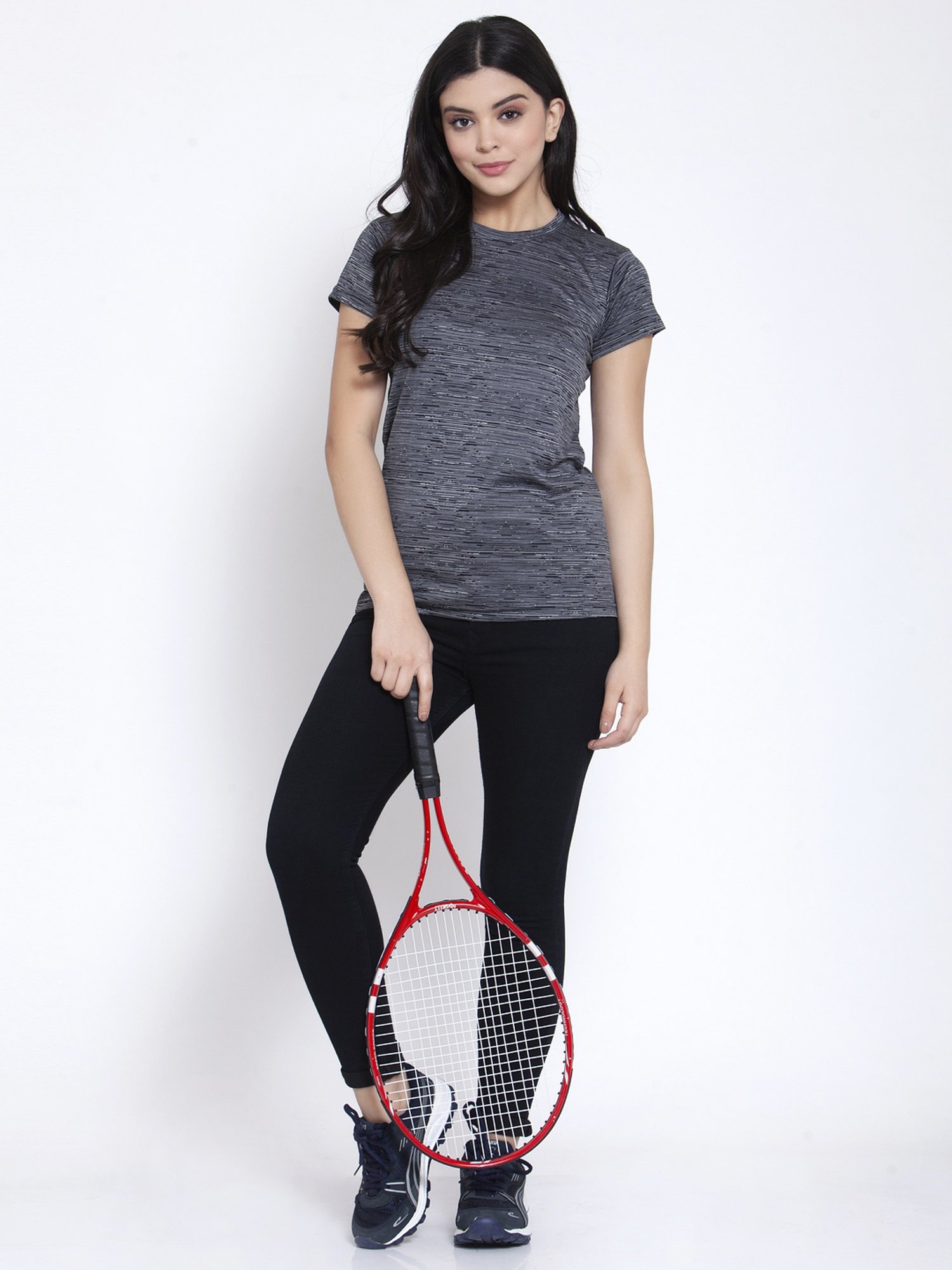 Cukoo Grey Printed T-Shirt