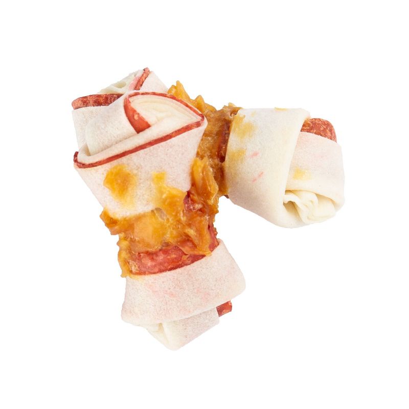 Good 'n' Fun Triple Flavor Mini Bone Rawhide Dog Treats - 25ct