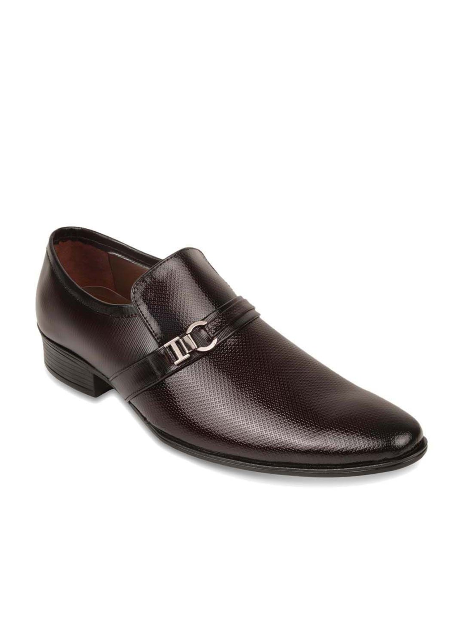 Regal Men's Maroon Formal Slip-Ons