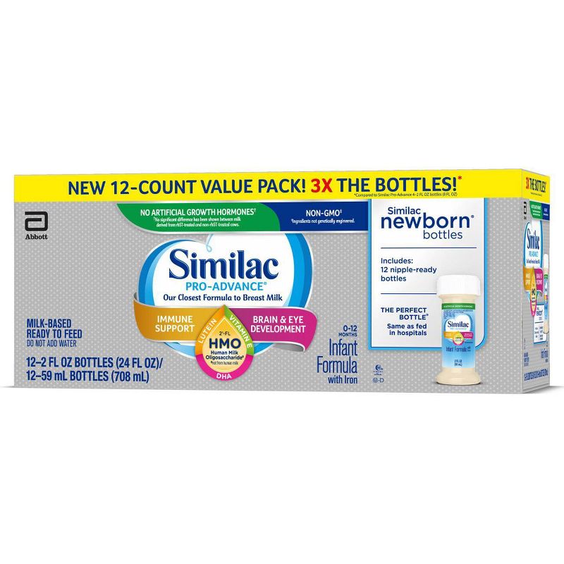 Similac Pro-Advance Non-GMO Infant Formula with Iron - 12ct/2 fl oz Each