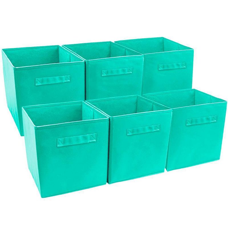 Sorbus 6pk Foldable Storage Cube - Teal