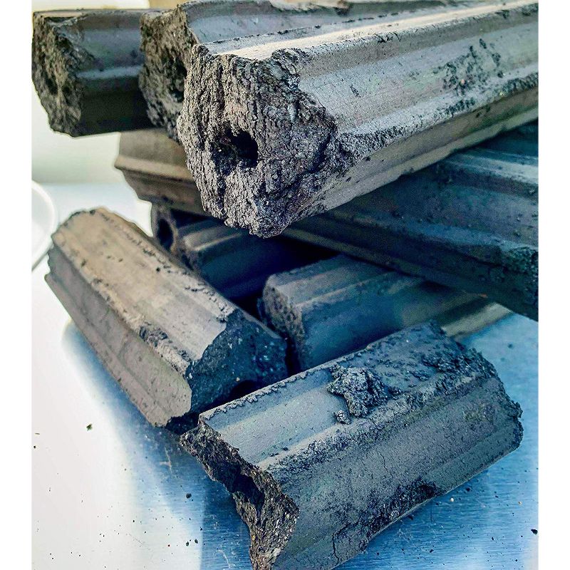 CHARBLOX Eco Friendly Long Lasting Ultra Premium Recycled Natural Hardwood Grilling Charcoal Logs, 11 Pounds