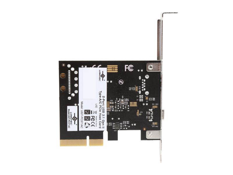 VANTEC 3-Port USB 3.0 Type A/C PCIe Host Card Model UGT-PC331AC