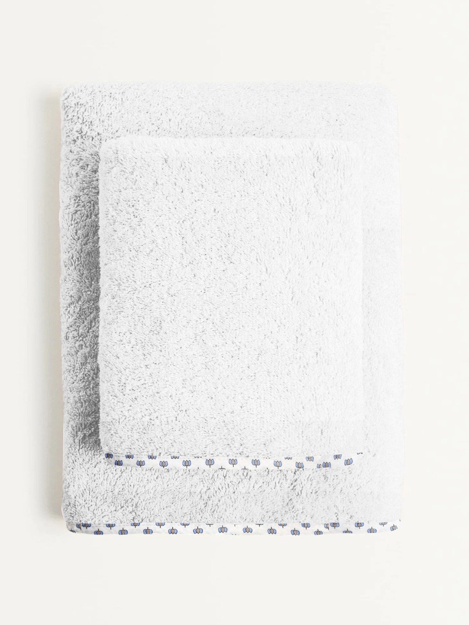 The Baby Atelier White Cotton Junior Towel - Set of 2