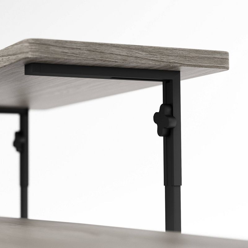 Carnegie Computer Gaming Desk Black/Gray - Jamesdar