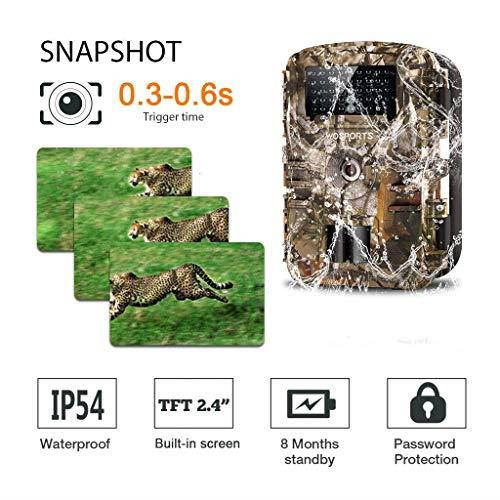 Trail Camera Full HD 1080P Hunting Game Camera 940nm Motion Activated Night Vision 65ft Waterproof Scouting Cam 24 Wireless Video Camera for Wildlife MonitoringHome Security88E
