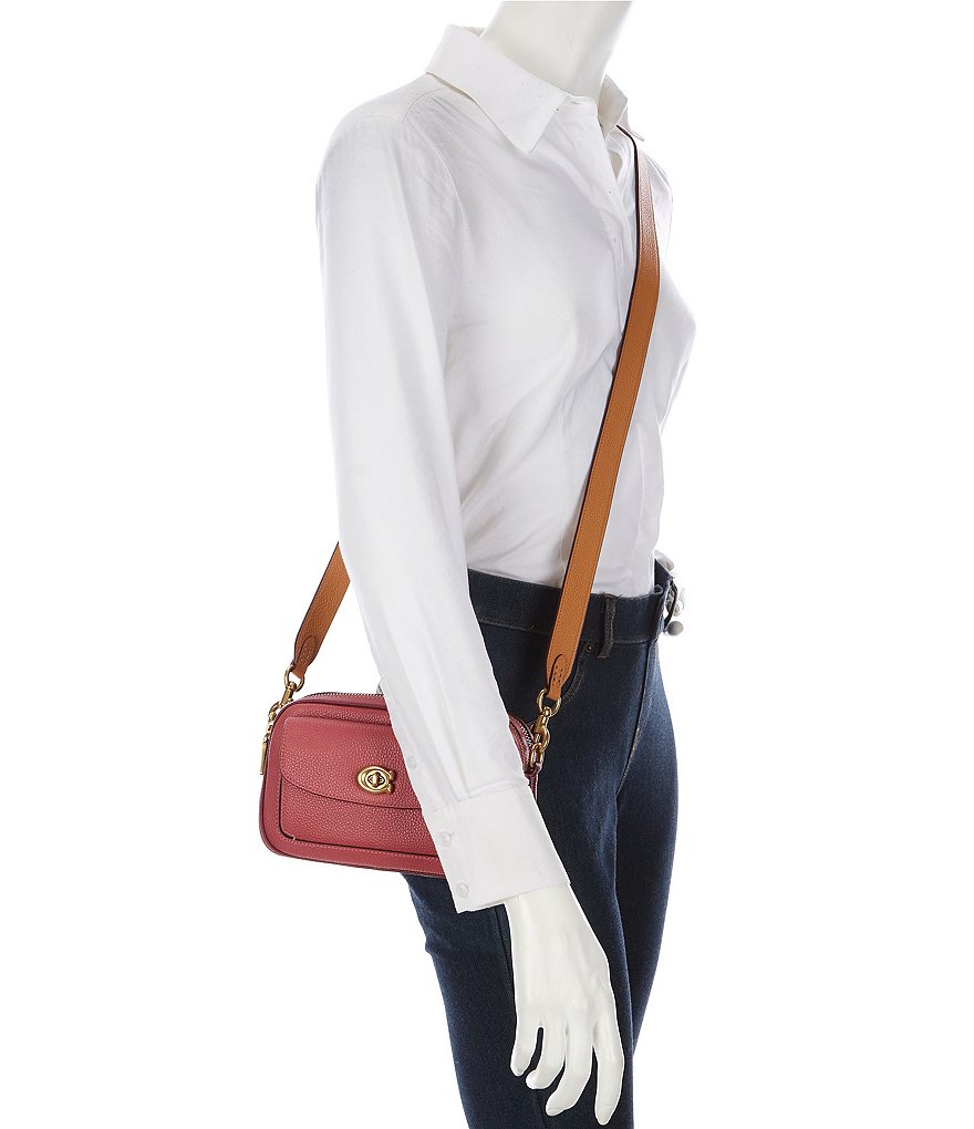 COACH Colorblock Leather Willow Camera Bag