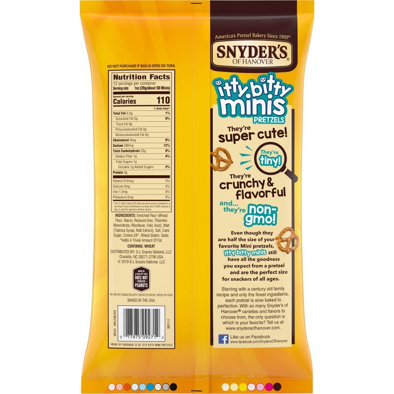 Snyder's Of Hanover Itty Bitty Minis - 12oz