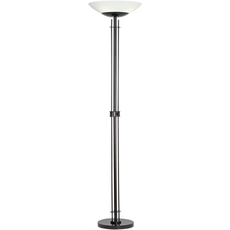 Franklin Iron Works Gentry Oil-Rubbed Bronze Downbridge Arc Floor Lamp