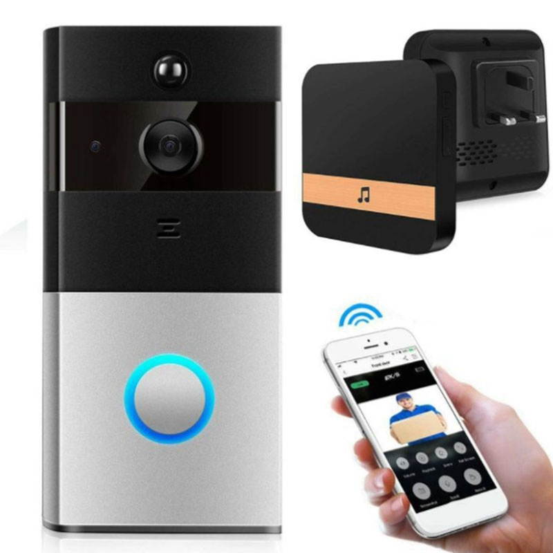 Video Doorbell Smart Wireless WiFi Security Door Bell Visual Recording Home Monitor Night Vision Intercom Door for Android&Ios Mobile