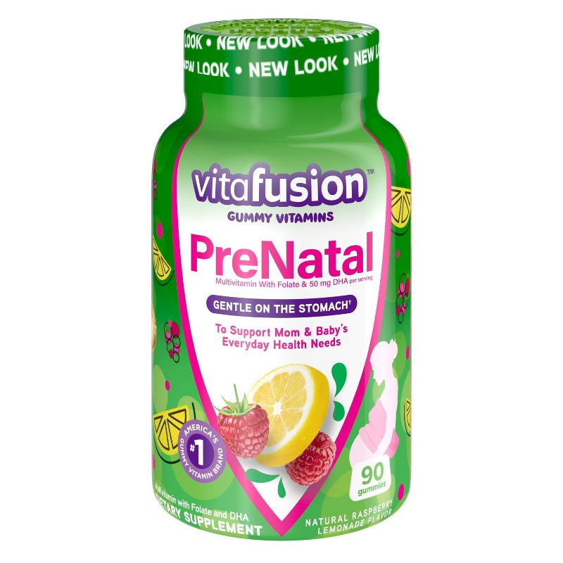 Vitafusion PreNatal Multivitamin Dietary Supplement Gummies - Lemon & Raspberry Lemonade - 90ct
