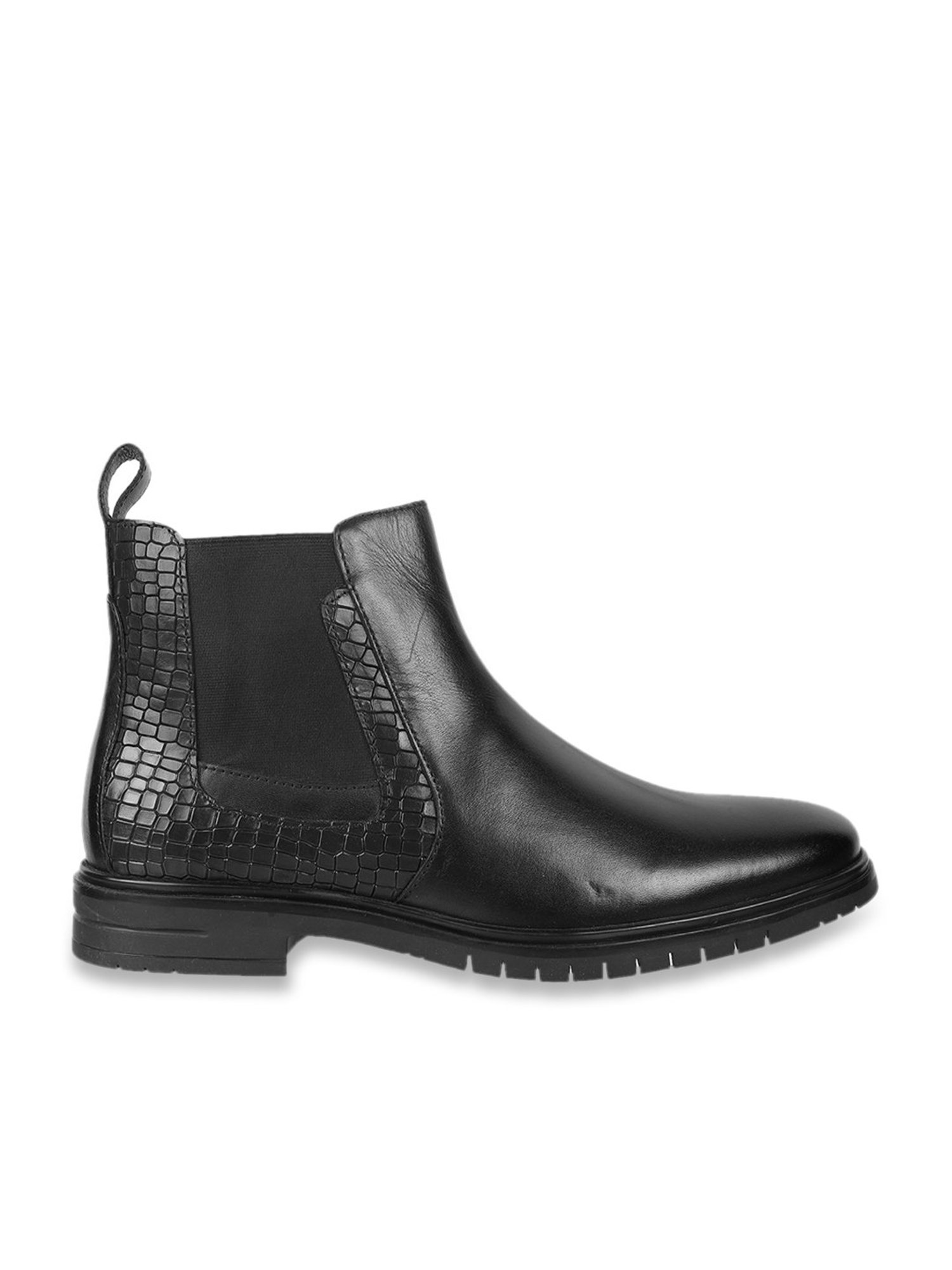 Da Vinchi by Metro Men's Black Chelsea Boots
