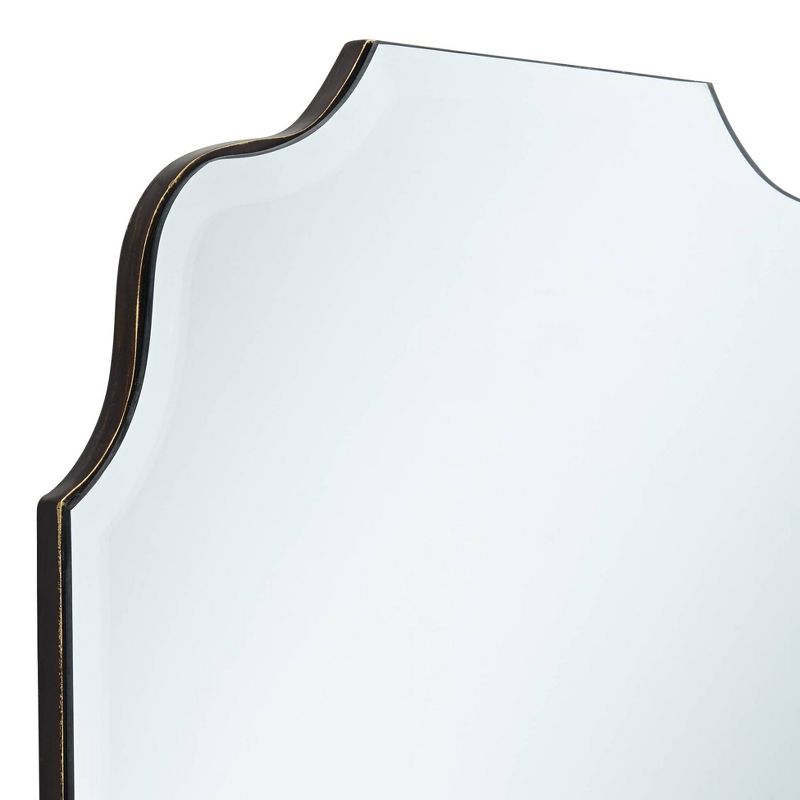 Noble Park Vita Oval Wave Edge 23 1/2" x 36" Frameless Wall Mirror