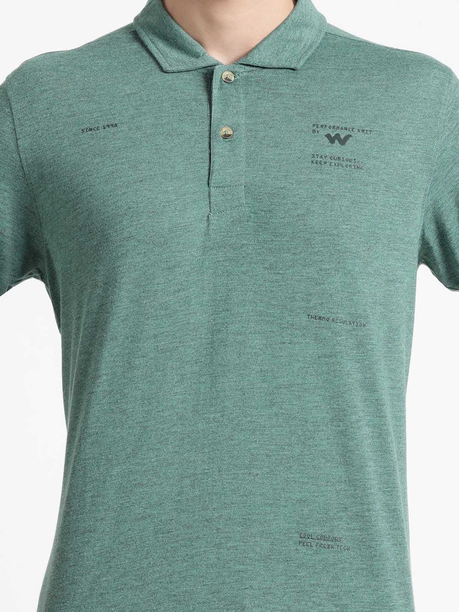 Wildcraft Pine  Regular Fit Sports T-Shirt